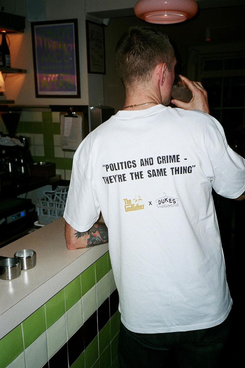 Dukes Cupboard The Godfather Movie 50th Anniversary Hollywood Films Vintage London UK Fashion Streetwear