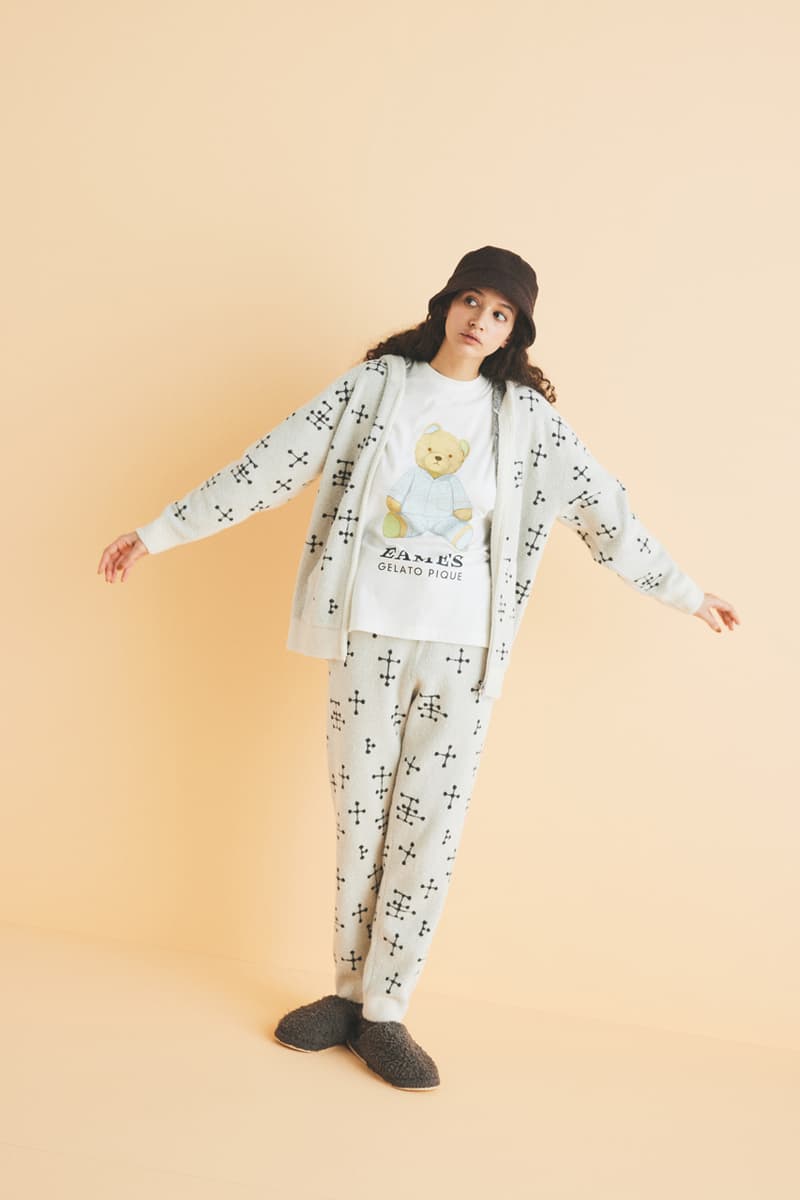 ray charles eames office gelato pique loungewear sleepwear collection house of cards dot pattern sweatshirt pants blanket t shirt fleece