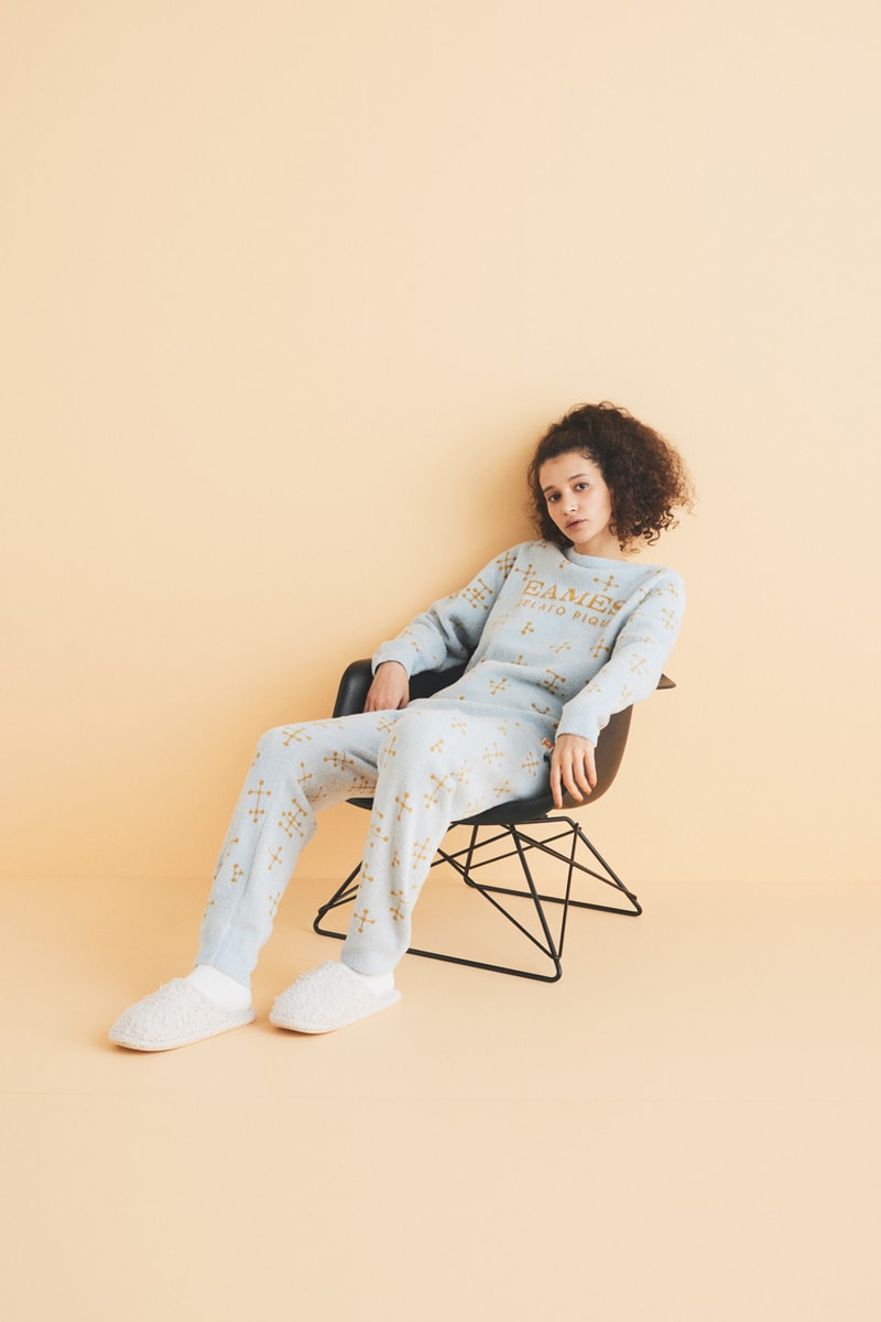 ray charles eames office gelato pique loungewear sleepwear collection house of cards dot pattern sweatshirt pants blanket t shirt fleece