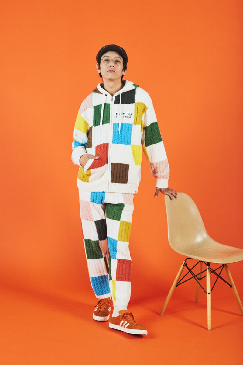 ray charles eames office gelato pique loungewear sleepwear collection house of cards dot pattern sweatshirt pants blanket t shirt fleece