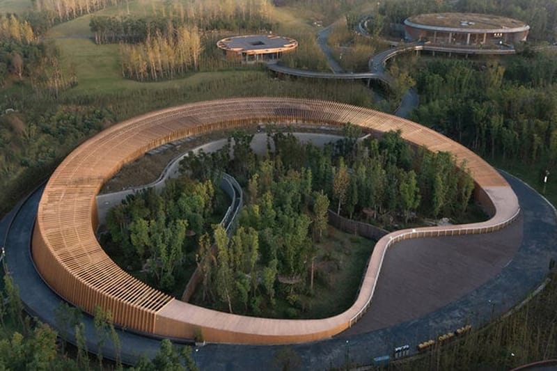 EID Architecture Crafts Open-Air Panda Pavilions in Chengdu, China