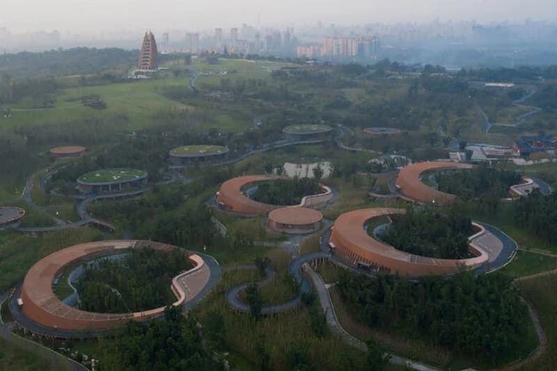 EID panda pavilion chengdu research center ring shaped china arch exiust atelier ping jiang opening news info