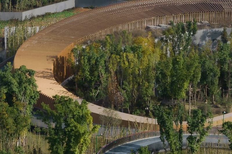 EID panda pavilion chengdu research center ring shaped china arch exiust atelier ping jiang opening news info