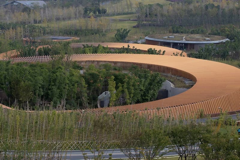 EID panda pavilion chengdu research center ring shaped china arch exiust atelier ping jiang opening news info