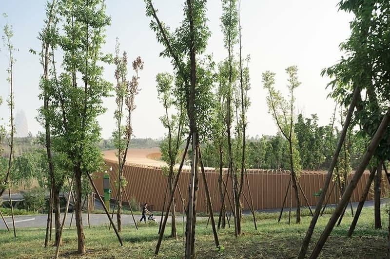 EID panda pavilion chengdu research center ring shaped china arch exiust atelier ping jiang opening news info