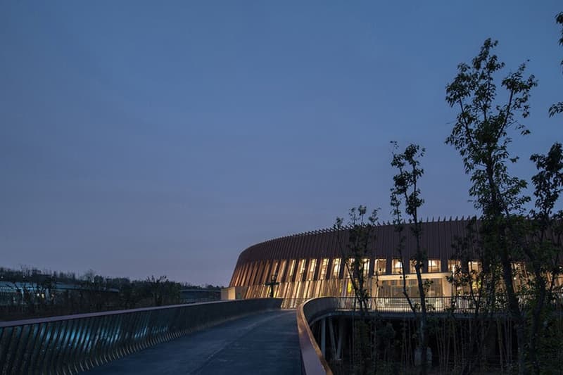 EID panda pavilion chengdu research center ring shaped china arch exiust atelier ping jiang opening news info