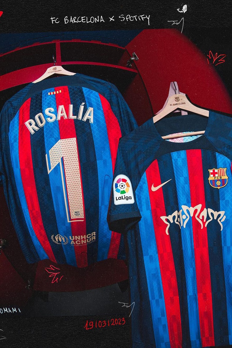 fc barcelona rosalia match kit clasico jersey motomami 