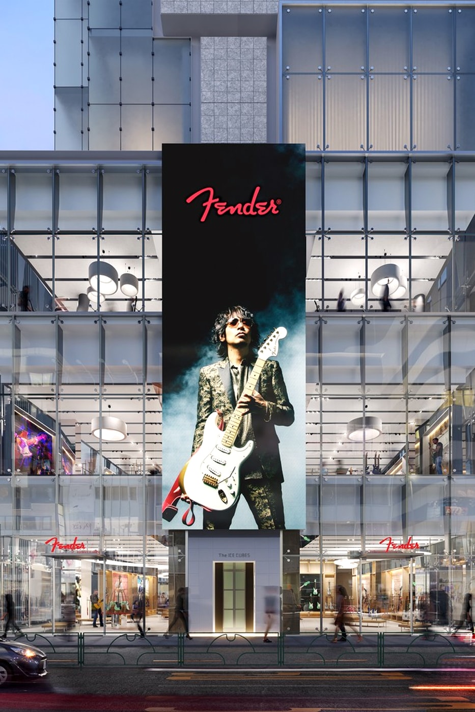 Fender harajuku tokyo 2023 summer 4 stories H M 1000 square meters instrument equipment services flagship store opening info