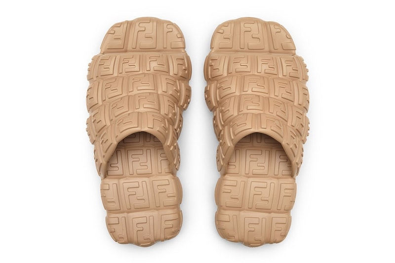 Fendi's New Slides Are Equivalent To Walking on Clouds beige orange black summer shoes luxury italian plastic adidas slides alternatives beach