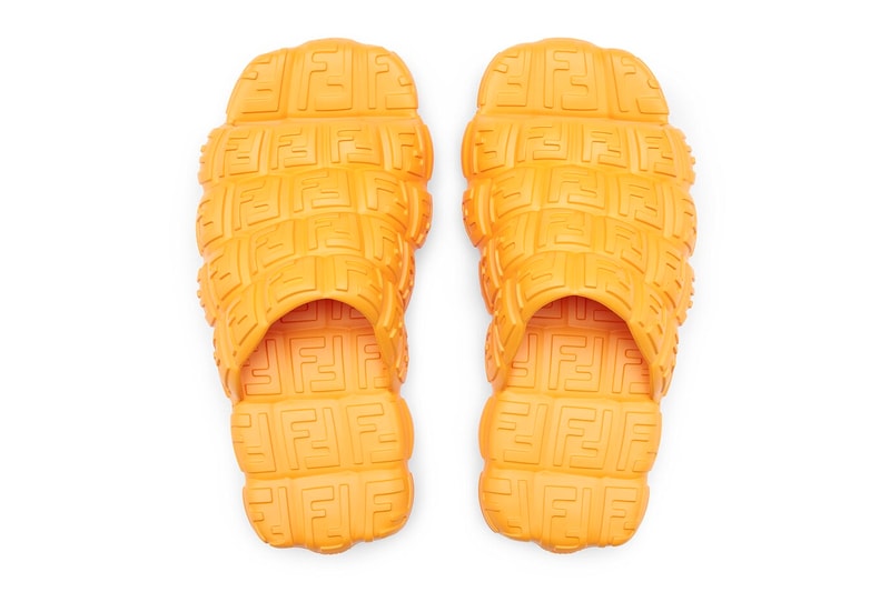 Fendi's New Slides Are Equivalent To Walking on Clouds beige orange black summer shoes luxury italian plastic adidas slides alternatives beach