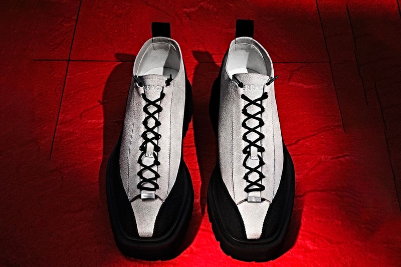 Ferragamo Spring Summer 2023 SS23 Maximilian Davis Combat Boot Low High White Black Flame Red Release Information Luxury Italian Drops