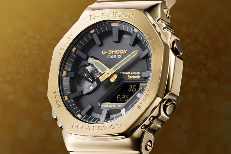 g shock full gold metal 2100 GMB2100GD 9A watch timepiece 