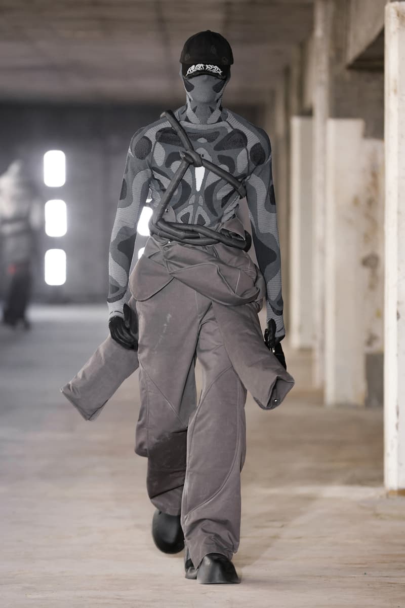 HELIOT EMIL Fall Winter 2023 Connected Forms Julius Victor Juul Danish Brand Paris Fashion Week FW23 Runway Show Collection Fire Model