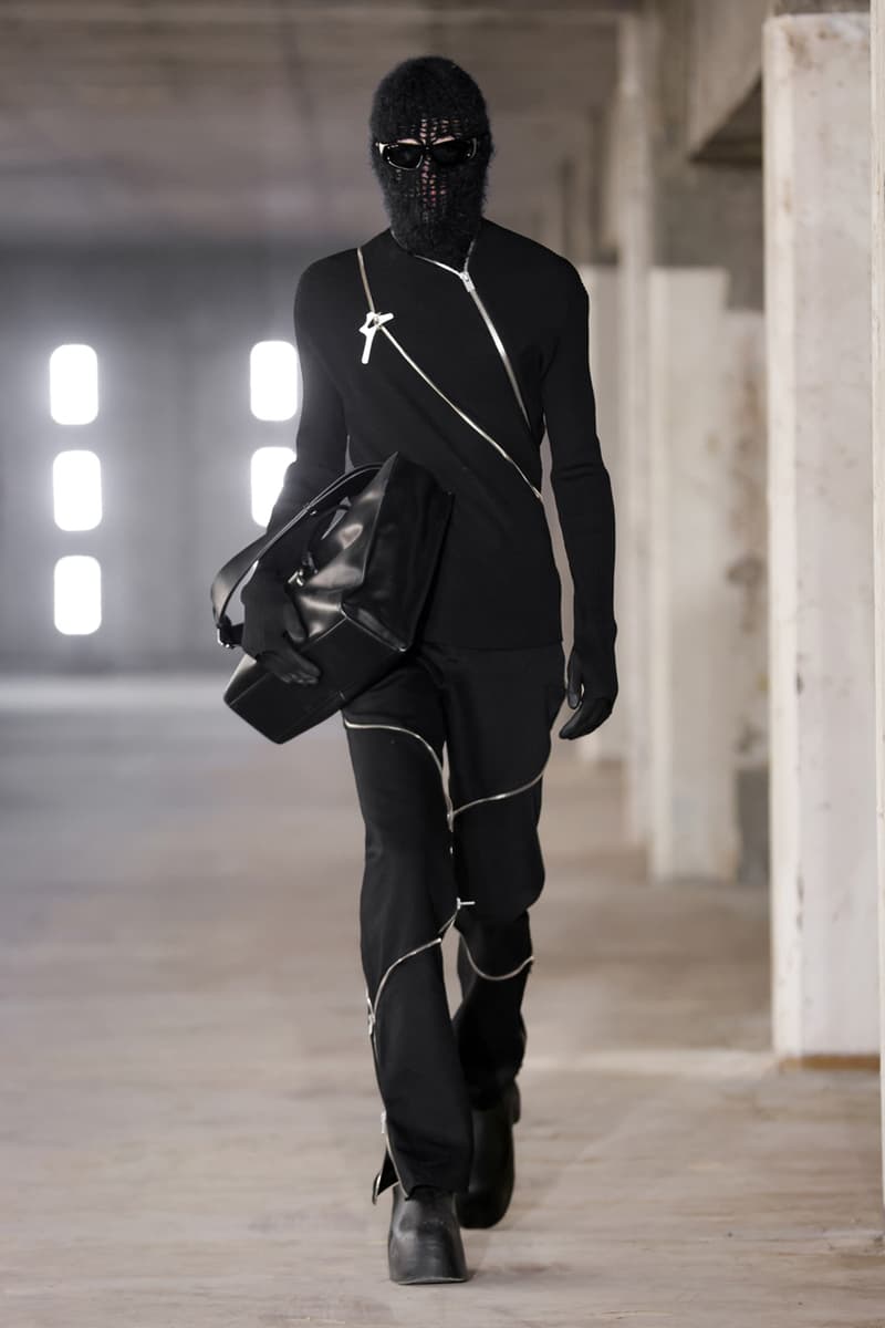 HELIOT EMIL Fall Winter 2023 Connected Forms Julius Victor Juul Danish Brand Paris Fashion Week FW23 Runway Show Collection Fire Model