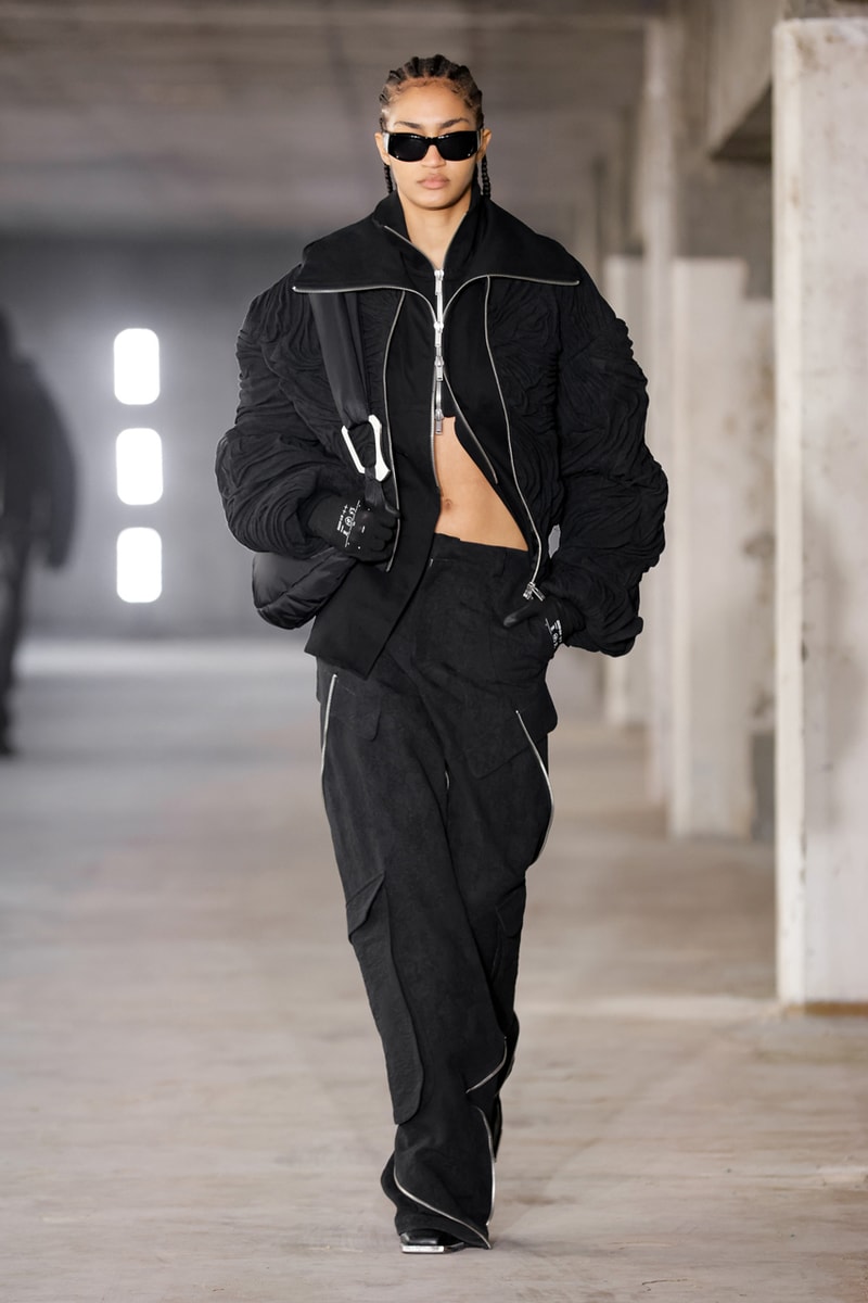 HELIOT EMIL Fall Winter 2023 Connected Forms Julius Victor Juul Danish Brand Paris Fashion Week FW23 Runway Show Collection Fire Model