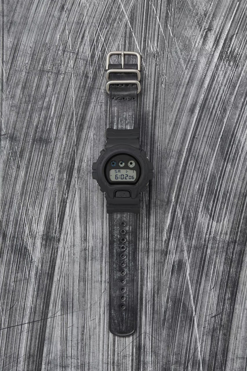 hender scheme casio g shock 6900 black bridle leather watch collaboration official release date info photos price store list buying guide