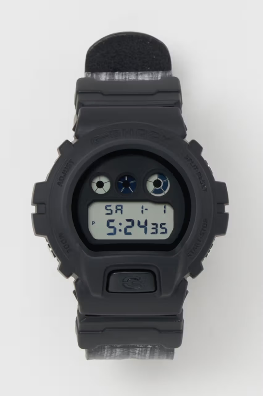 hender scheme casio g shock 6900 black bridle leather watch collaboration official release date info photos price store list buying guide
