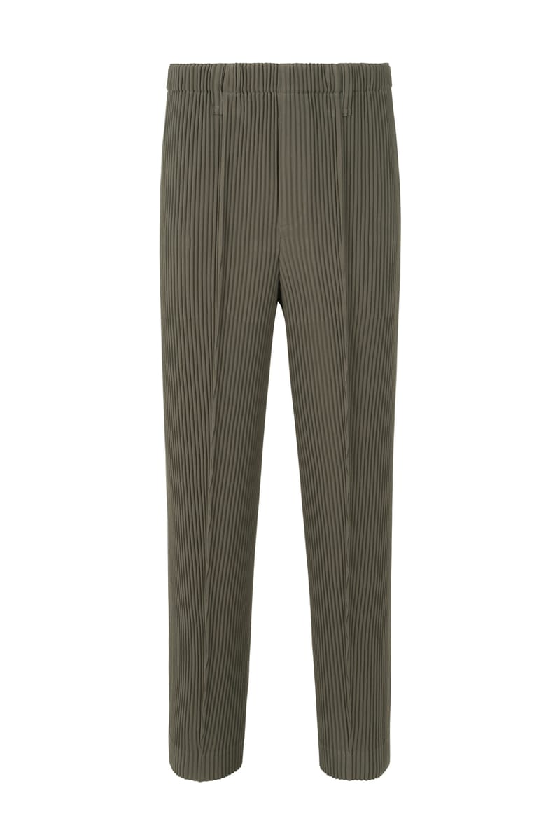 Homme Plissé Issey Miyake │ Slit Slim Plated Pants in Bronze Gray – Henrik  Vibskov Boutique