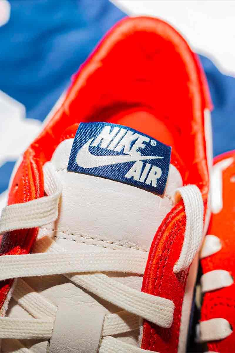 Howard University Bison Unveils Air Jordan 1 Low OG PE jordan brand michael jordan player exclusive nike swoosh red blue textured basketball