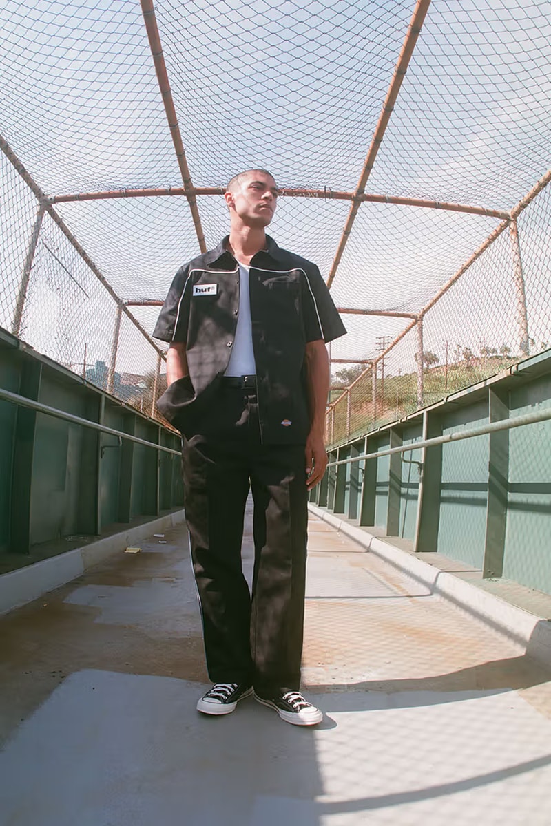 HUF Dickies collab keith hufnagel 90s eisenhower jacket track release info date price