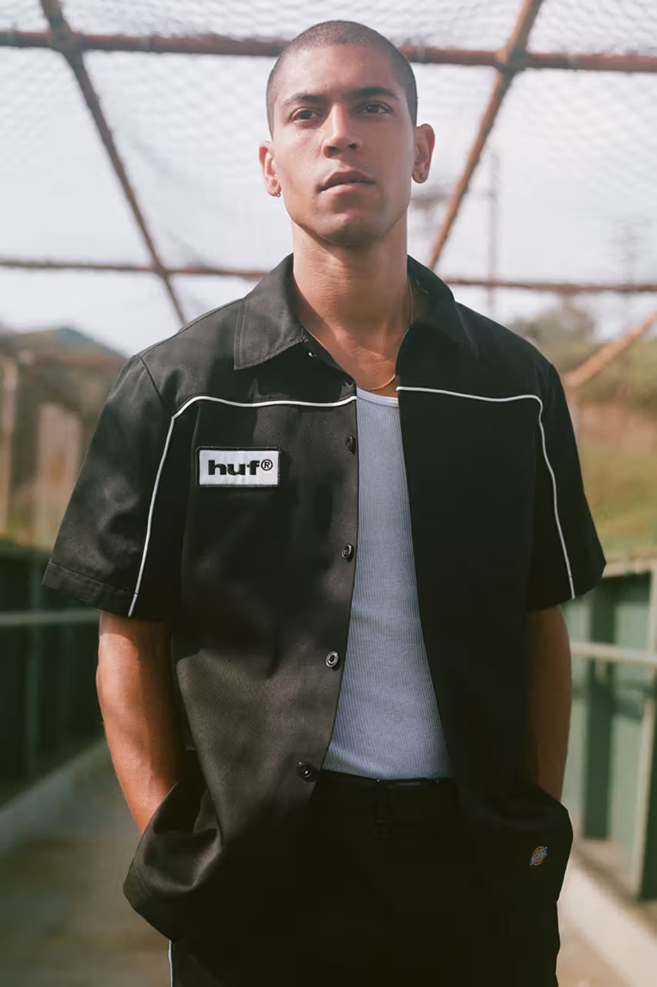 HUF Dickies collab keith hufnagel 90s eisenhower jacket track release info date price