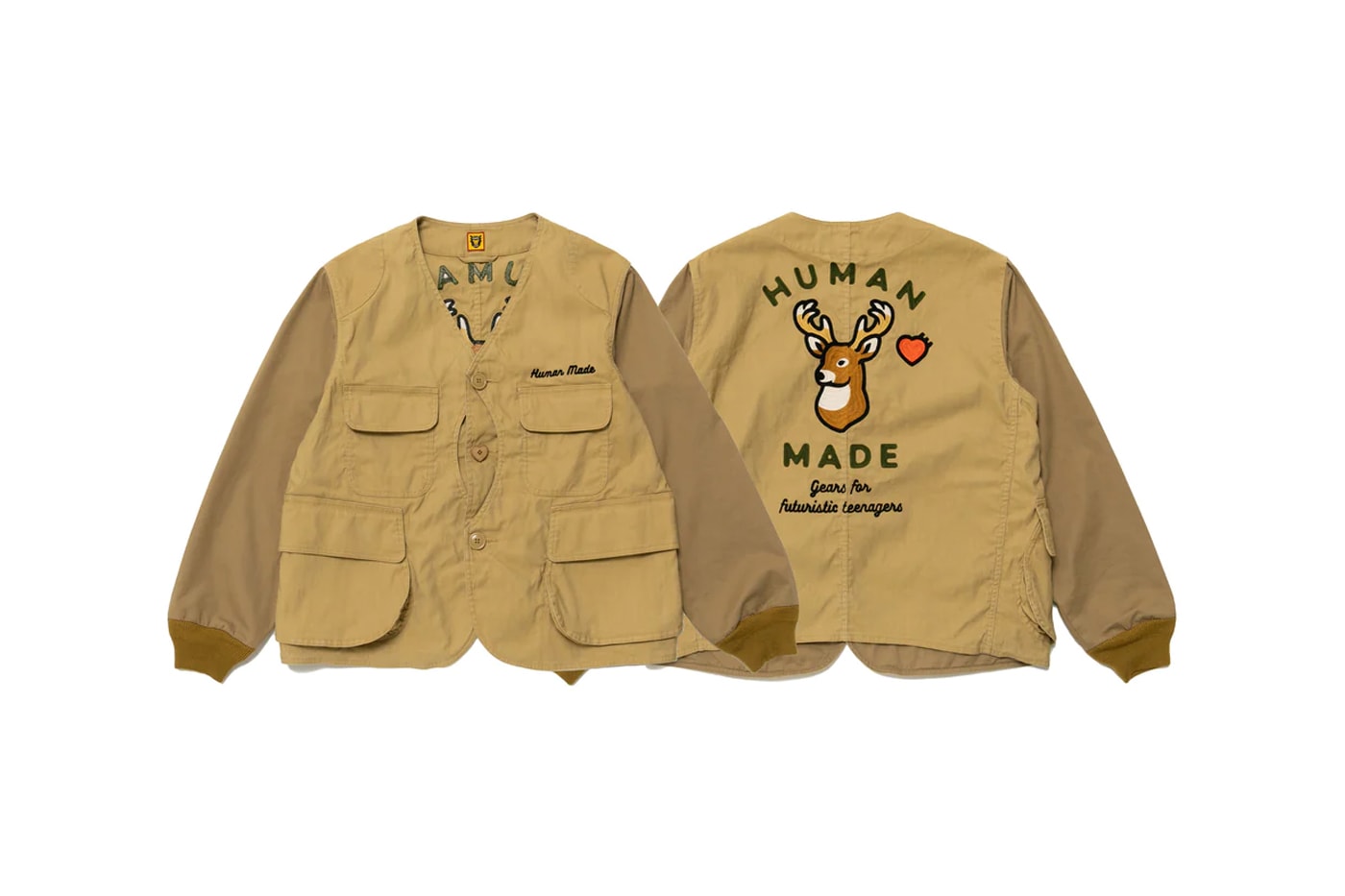 Human Made hunting collection march 4 jacket vest pullover sweater vintage bags duck deer retriever release info date price