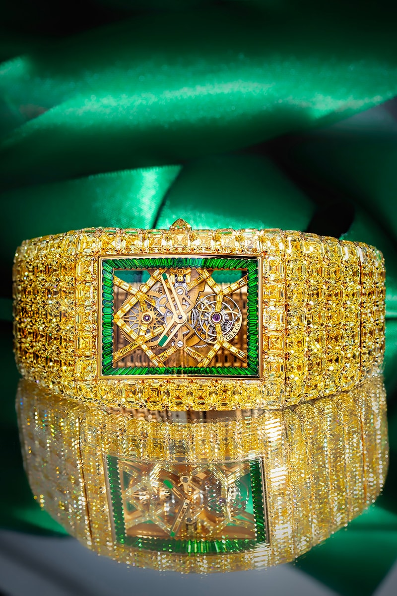 Jacob & Co. Billionaire Timeless Treasure $20,000,000 USD $20M Watch Timepiece Diamonds Yellow Baguette Rare Expensive 