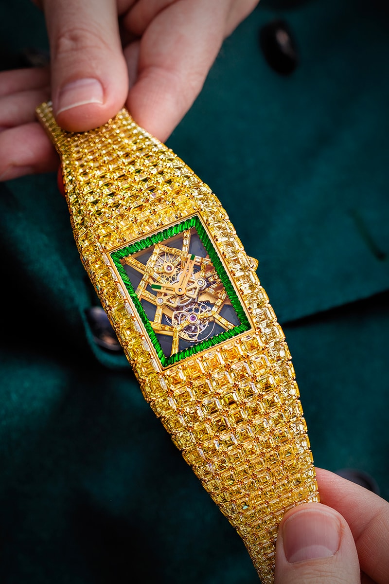 Jacob & Co. Billionaire Timeless Treasure $20,000,000 USD $20M Watch Timepiece Diamonds Yellow Baguette Rare Expensive 