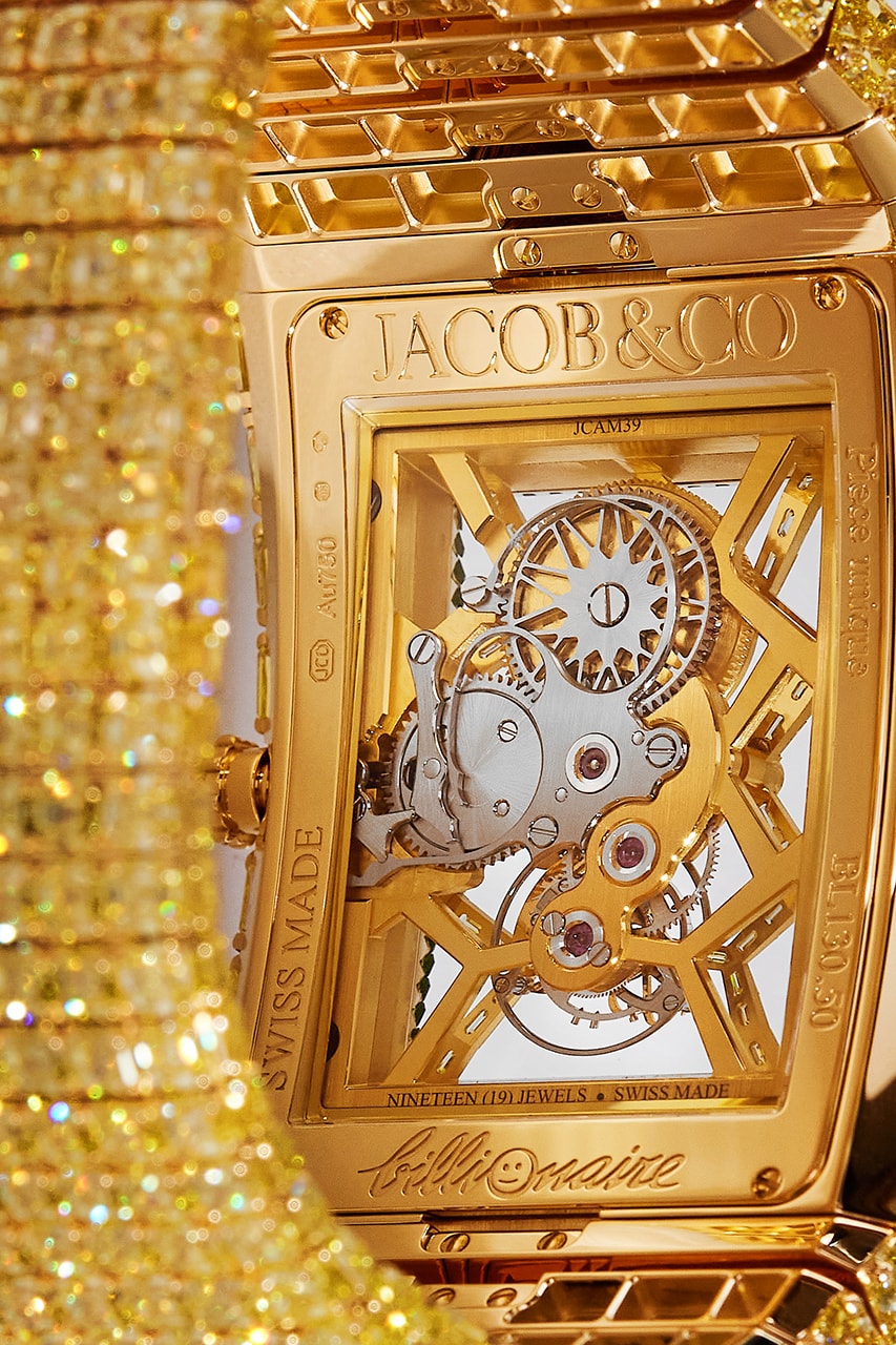 Jacob & Co. Billionaire Timeless Treasure $20,000,000 USD $20M Watch Timepiece Diamonds Yellow Baguette Rare Expensive 