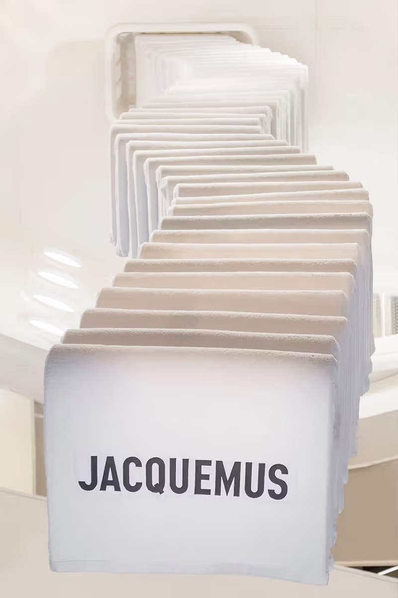 Closer Look at Jacquemus Pop-Up at the Galeries Lafayette in Paris simon porte jacquemus laundromta toaster photo booth flowers coffee