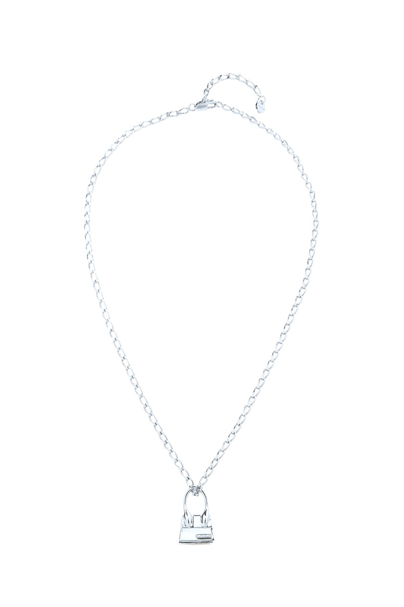 Jacquemus Le Chiquito Fall 2022 "Le Papier" Necklace Pendant Charm Simone Porte Jacquemus Silver Plated Brass Accessories 