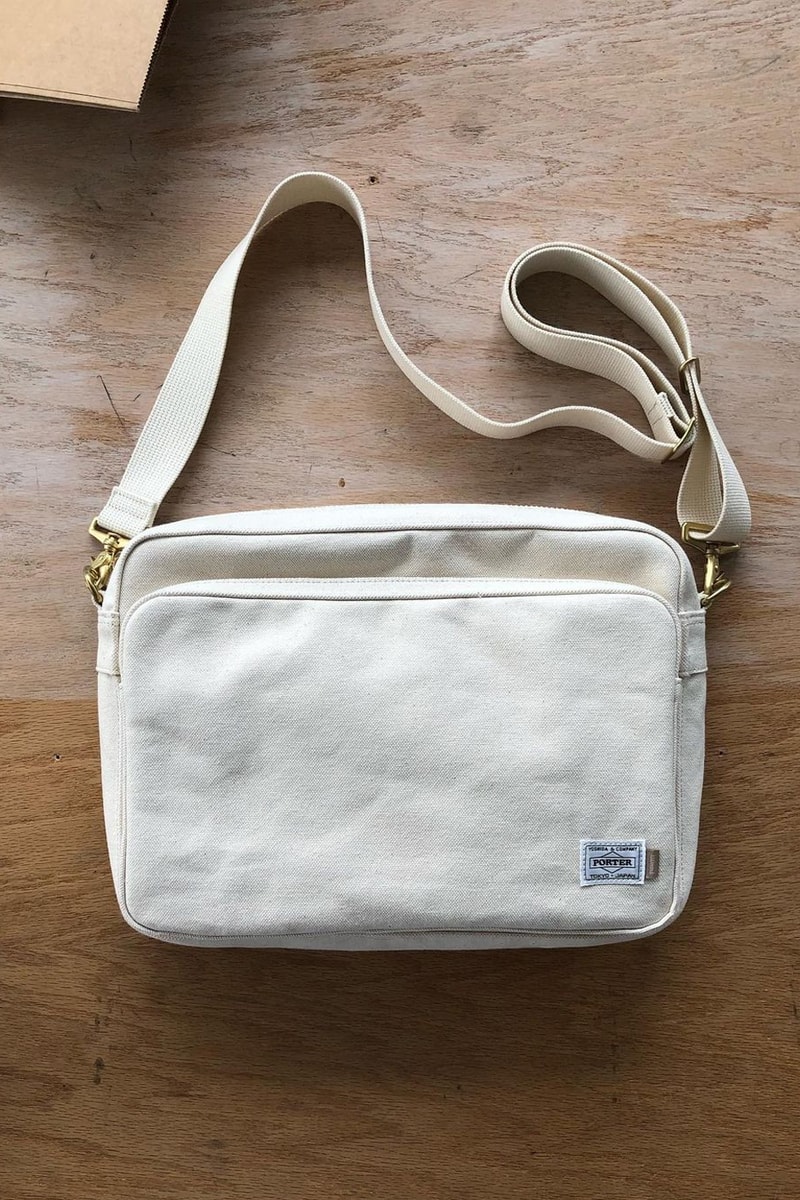 Porter yoshida co JJJJound whtie nylon canvas brass release info date price