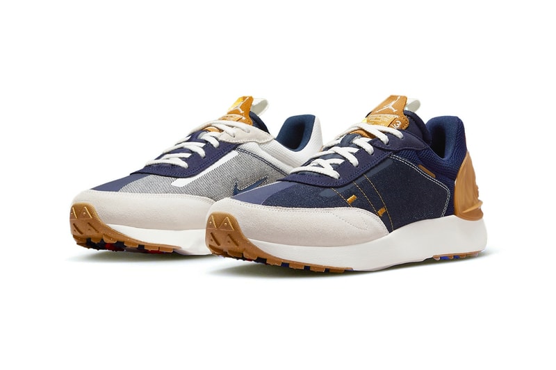 Jordan Granville Pro denim treatment caramel white blue gum release info date price 