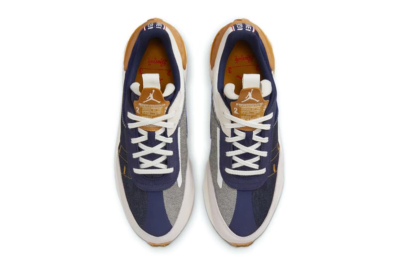 Jordan Granville Pro denim treatment caramel white blue gum release info date price 