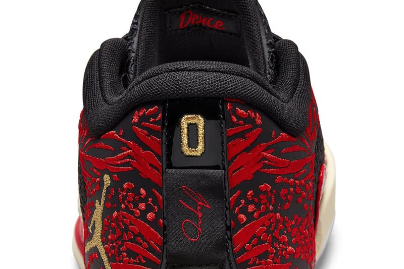 Official Look at Jordan Tatum 1 "Zoo" DX5572-001 Release Info Black/Metallic Gold-University Red-Beach nba basketball shoes sneakers jayson tatum deuce boston celtics april release date spring 2023 nike swoosh