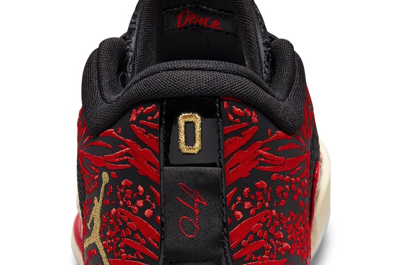 Official Look at Jordan Tatum 1 "Zoo" DX5572-001 Release Info Black/Metallic Gold-University Red-Beach nba basketball shoes sneakers jayson tatum deuce boston celtics april release date spring 2023 nike swoosh