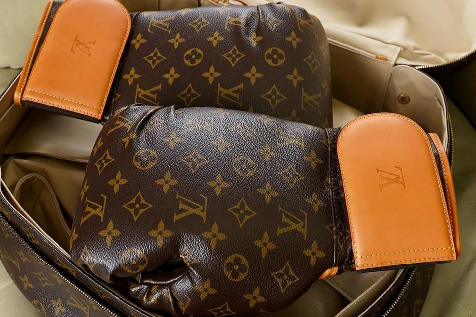 Exclusive Louis Vuitton boxing gloves by Karl Lagerfeld for sale