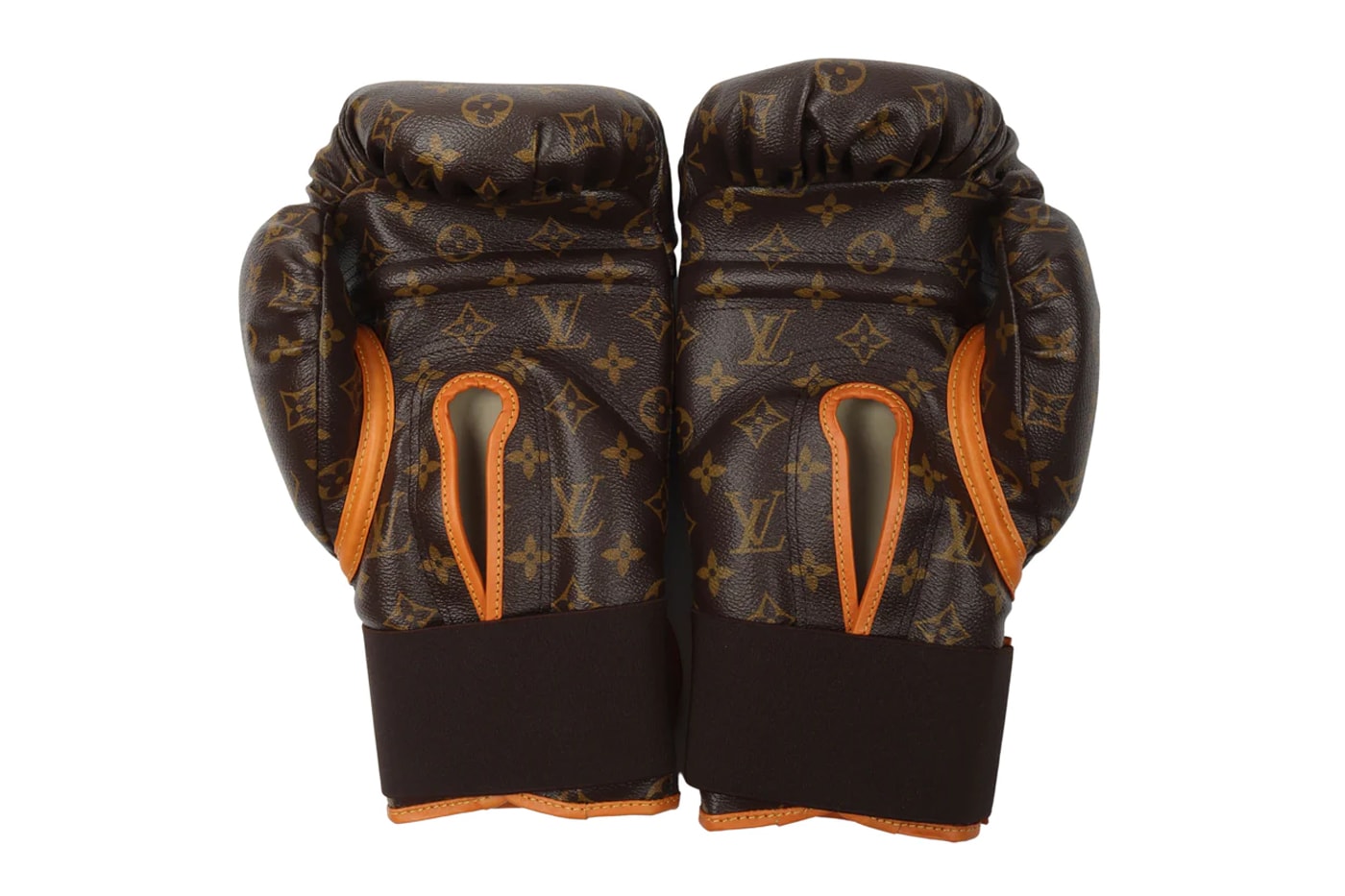 One-of-a-Kind Karl Lagerfeld Louis Vuitton Boxing Gloves Can Be Yours for $15,000 USD justin reed sale icon iconclasts monogrammed punching trunk lv lvmh