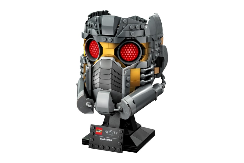 lego star lord helmet marvel guardians of the galaxy build nameplate 76251 release info