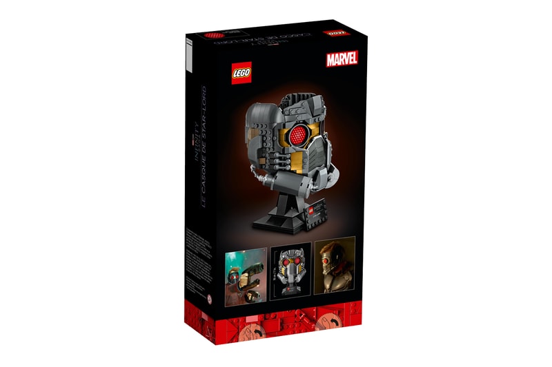 lego star lord helmet marvel guardians of the galaxy build nameplate 76251 release info