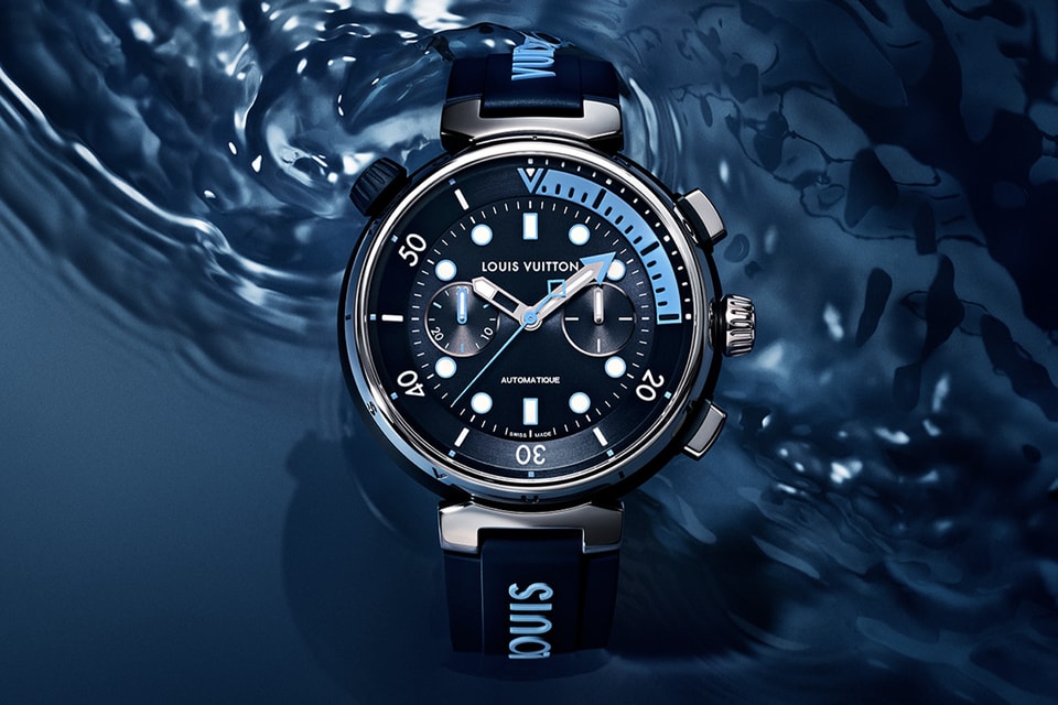 Louis Vuitton celebrates two Tambour watches, the Slim Monogram Dantelle  and Street Diver