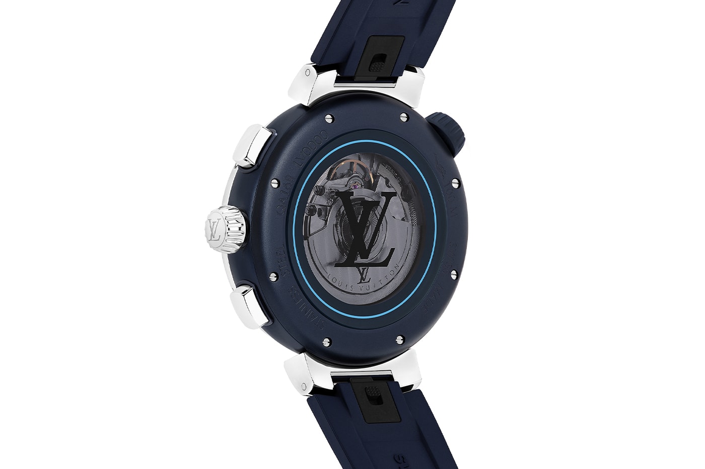 Louis Vuitton Tambour Street Diver Chronograph Skyline Blue Neon Black Release Info