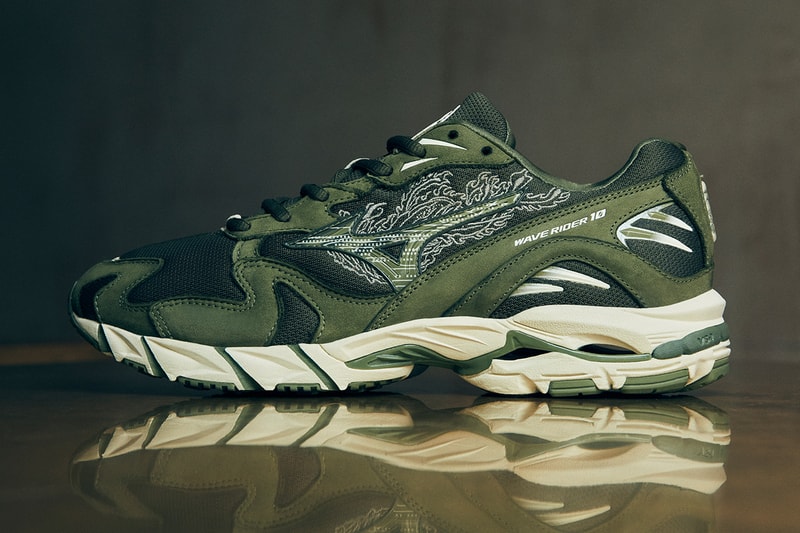 maharishi mizuno wave rider 10 olive release date info store list buying guide photos price 