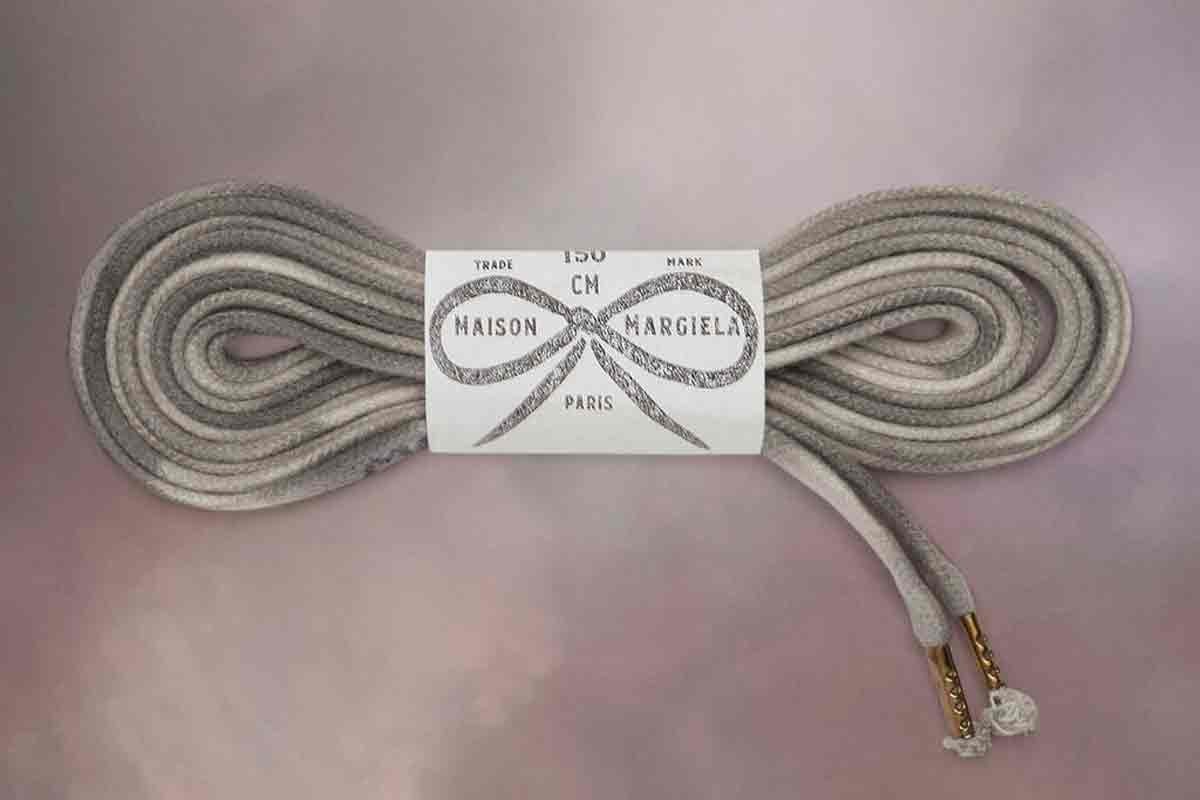 Maison Margiela's Idea of a Belt Is a Set of Dirty Laces accessories lace belt paris fashion week john galliano mm6