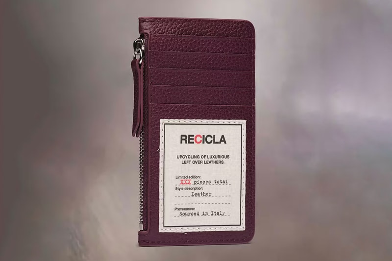 Maison Margiela Unveils Upcycled Leather Wallet Collection recicla luxurious leftover leathers accessories handbags chain wallets phone cases sustainability