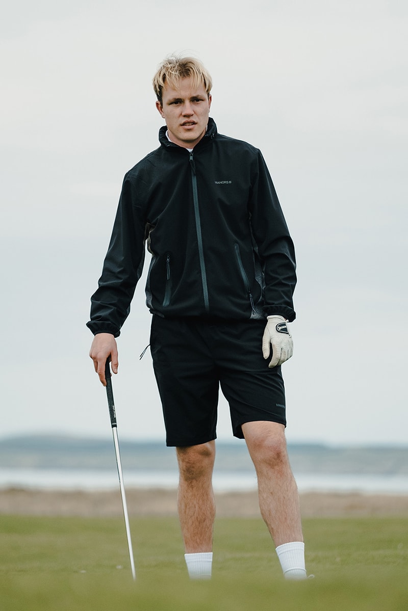 manors golf apparel frontier collection rebrand relaunch london uk england brand polo shirt pants hat jacket skirt