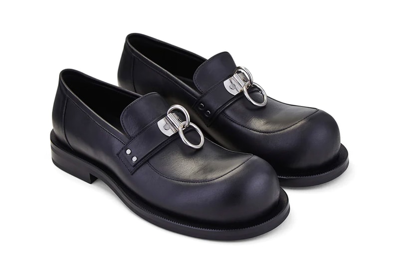Martine Rose SS23 Bulb Toe Ring Loafers in Black Info Price Buy Now