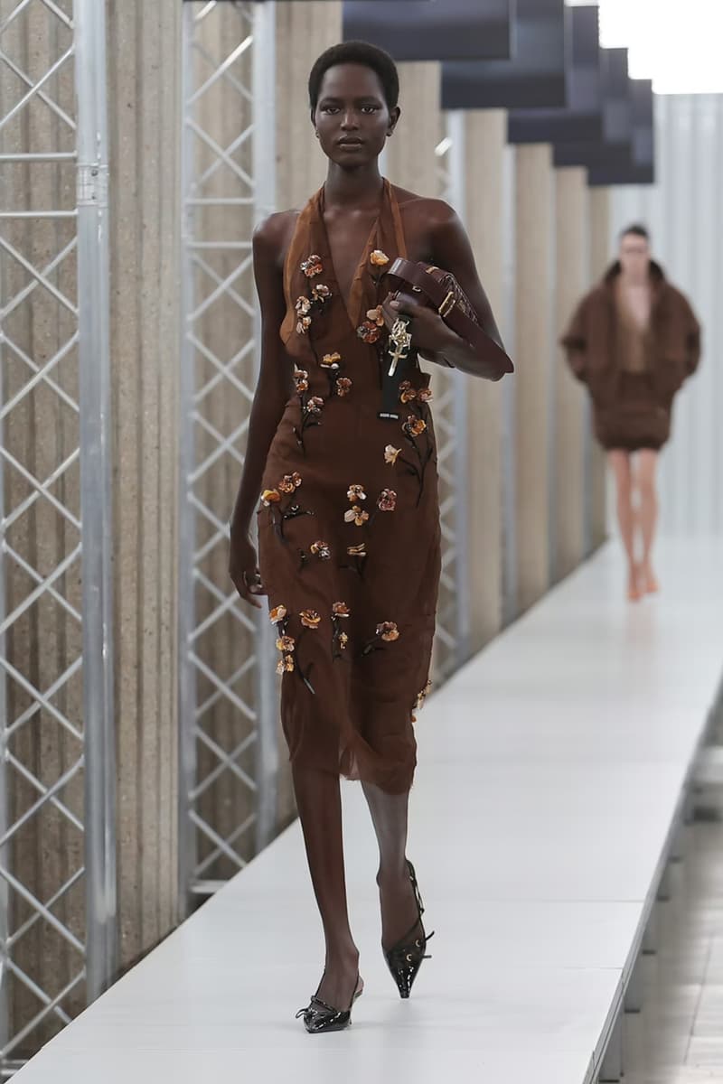 Miu Miu Fall Winter 2023 FW23 Paris Fashion Week FW23 Miuccia Prada Collection Runway Show Mens Womenswear Luxury Brand Emma Corrin 