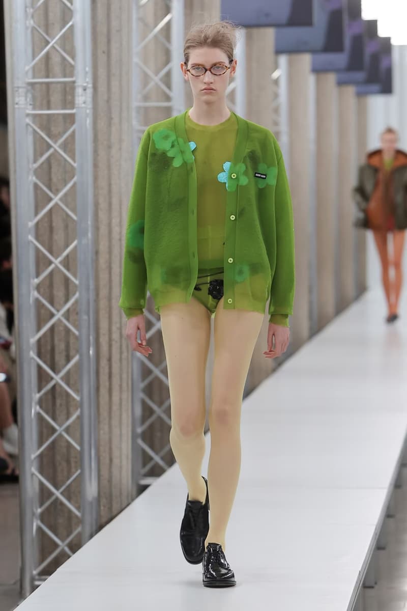 Miu Miu Fall Winter 2023 FW23 Paris Fashion Week FW23 Miuccia Prada Collection Runway Show Mens Womenswear Luxury Brand Emma Corrin 