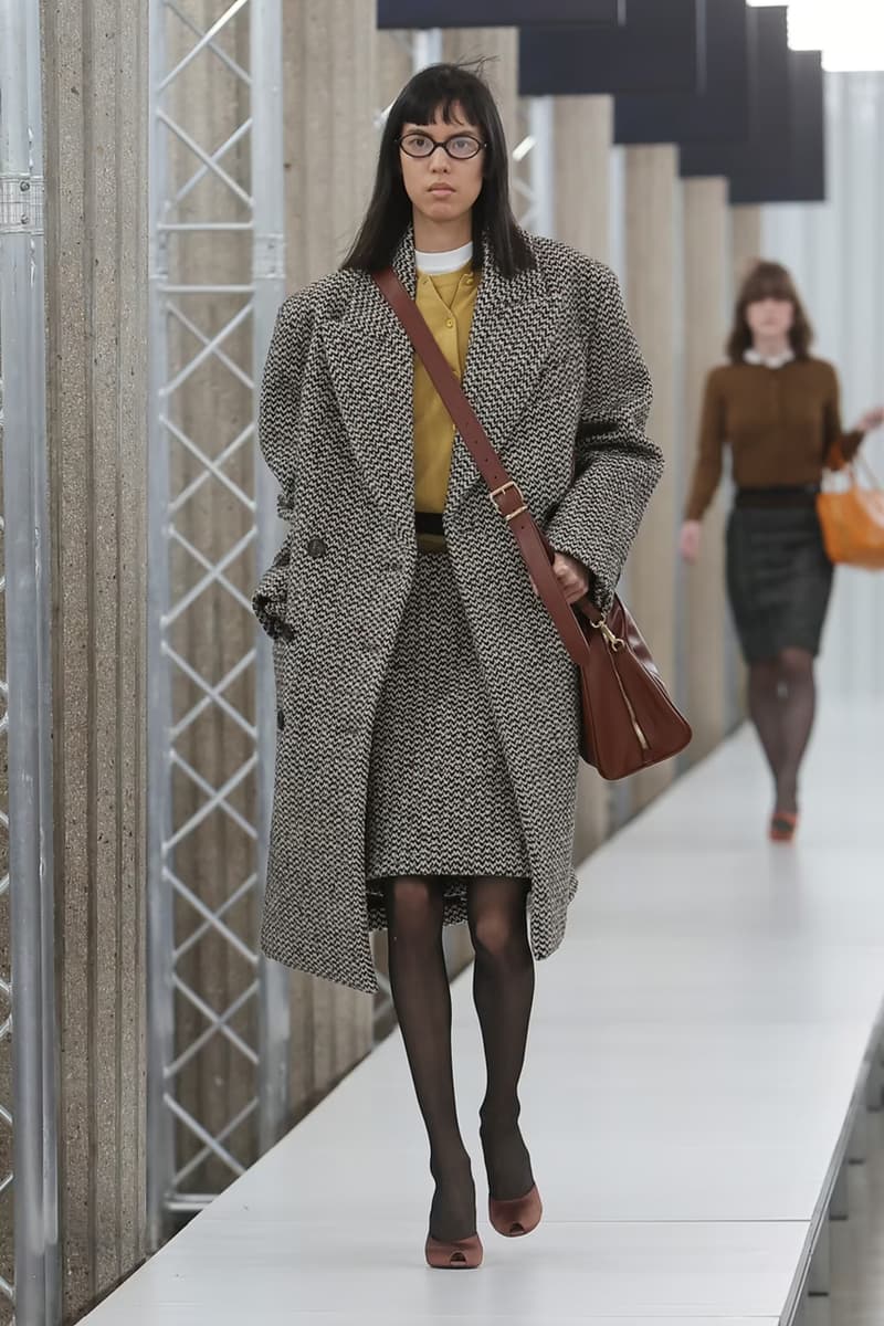 Miu Miu Fall Winter 2023 FW23 Paris Fashion Week FW23 Miuccia Prada Collection Runway Show Mens Womenswear Luxury Brand Emma Corrin 